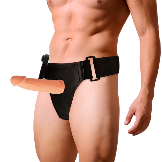 HARNESS ATTRACTION - WILLIAN HOLLOW HARNAS MET VIBRATOR 17 CM -O- 4.5 CM