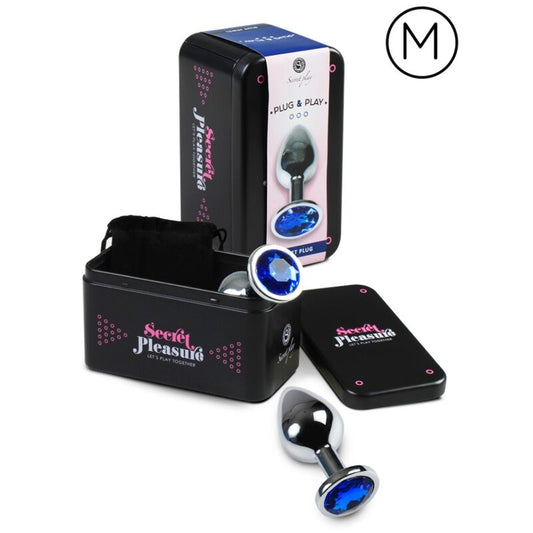 SECRETPLAY - ANAALPLUG BLAUW M