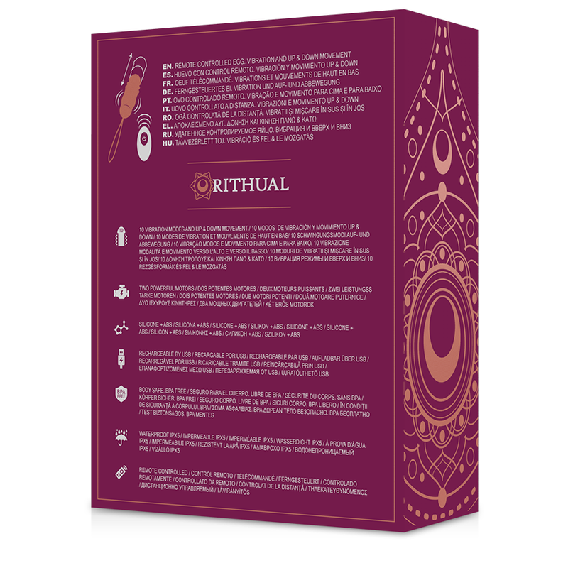 RITHUAL - REVA EGG AFSTANDSBEDIENING OMHOOG & OMLAAG SYSTEEM + TRILLING