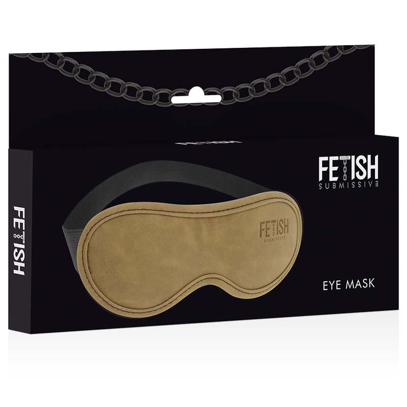 FETISH SUBMISSIVE ORIGEN - VEGAN LEREN MASKER MET NEOPREEN VOERING