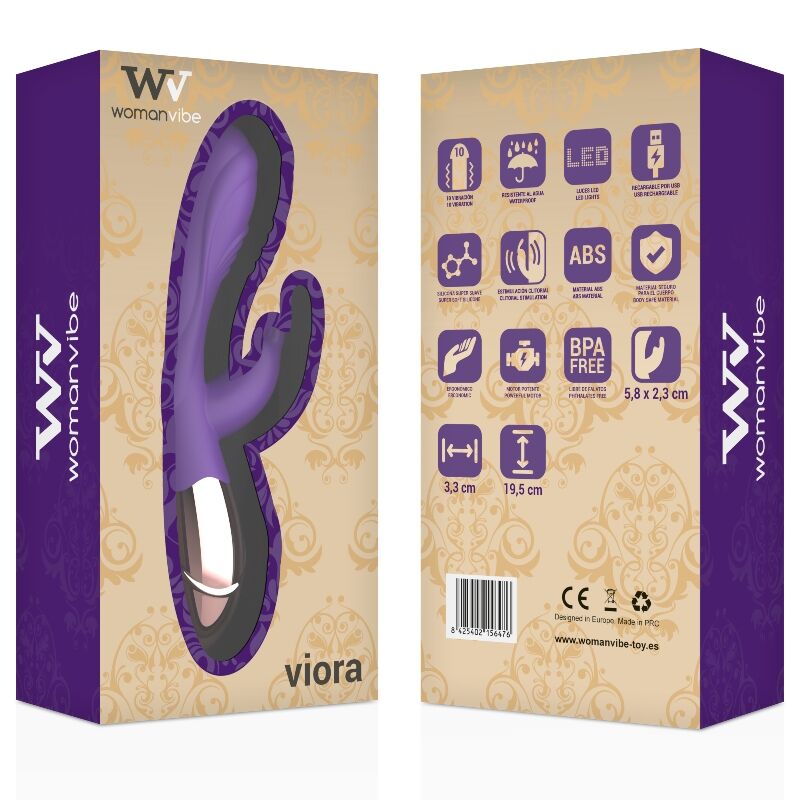 WOMANVIBE - VIORA SILICONEN OPLAADBARE VIBRATOR