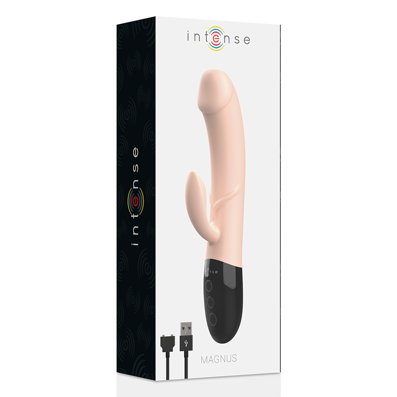 INTENSE - MAGNUS DUBBELE NATUURLIJKE OPLAADBARE VIBRATOR