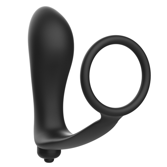 ADDICTED TOYS - VIBRERENDE ANALPLUG MET PENISRING