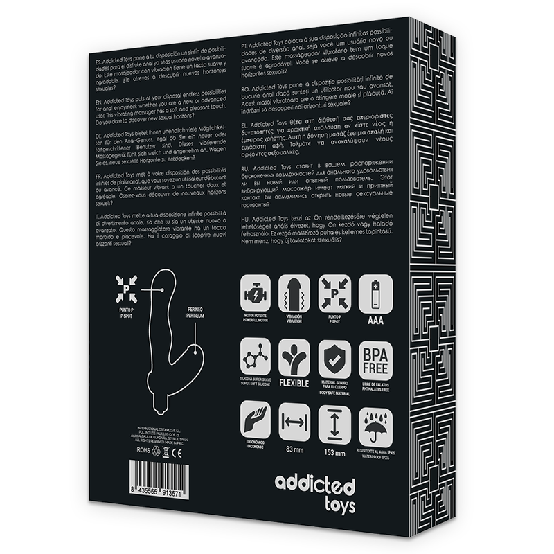 ADDICTED TOYS - P-SPOT VIBE SILICONE PROSTAAT ANALE STIMULATOR