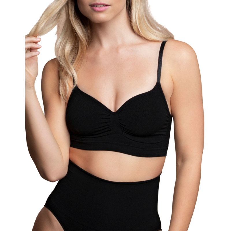 BYE-BRA - MEDIUM CONTROL BH NAADLOOS ZWART MAAT L