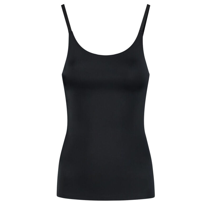 BYE-BRA - LICHTE CORRECTIE T-SHIRT INVISIBLE BLACK MAAT L