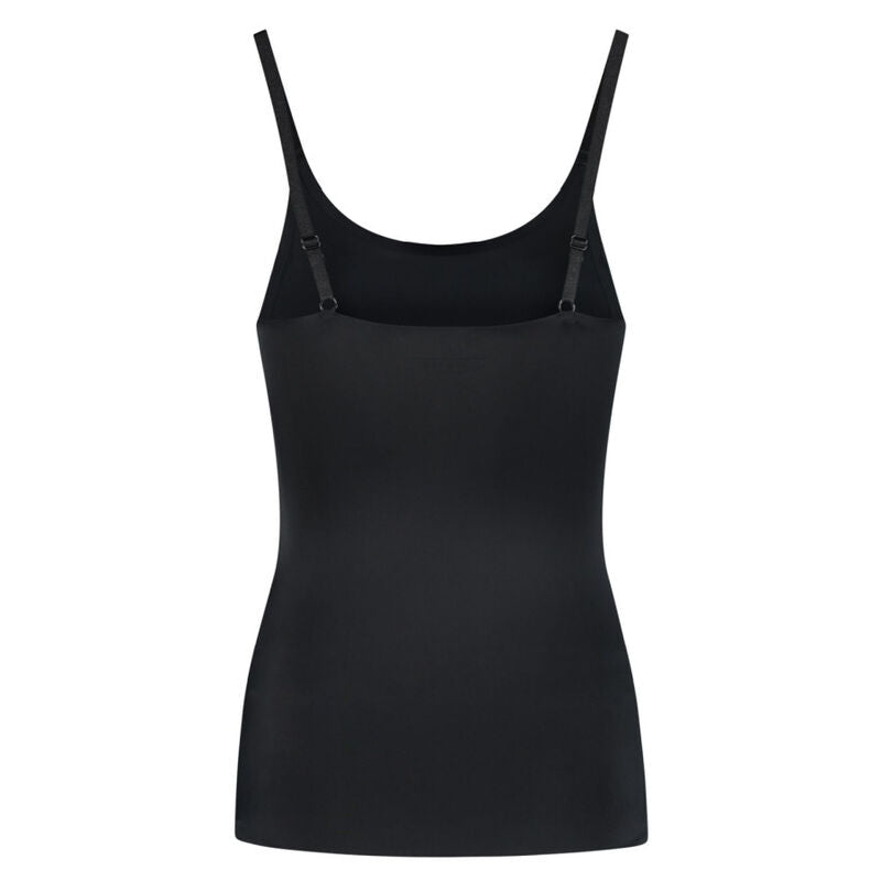 BYE-BRA - LICHTE CORRECTIE T-SHIRT INVISIBLE BLACK MAAT L