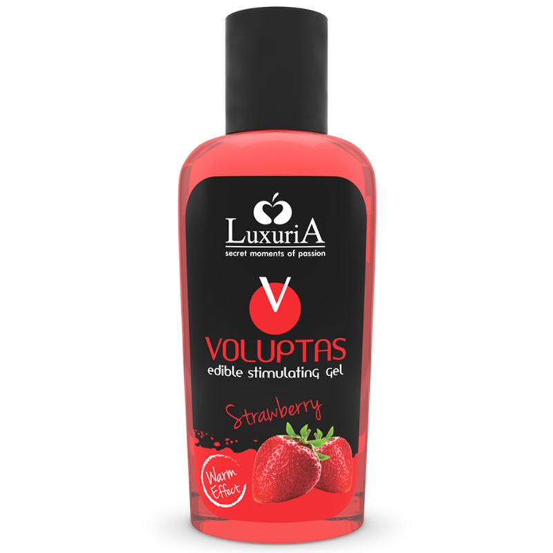 INTIMATELINE LUXURIA - VOLUPTAS EETBARE MASSAGEGEL WARMEND EFFECT - AARDBEI 100 ML