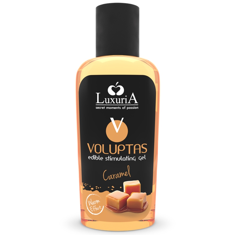 INTIMATELINE LUXURIA - VOLUPTAS EETBARE MASSAGEGEL WARMEND EFFECT - KARAMEL 100 ML
