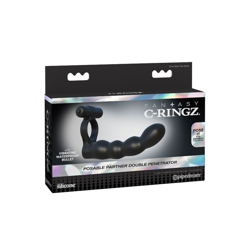 FANTASY C-RINGZ - BUIGBARE DUBBELE PENETRATOR