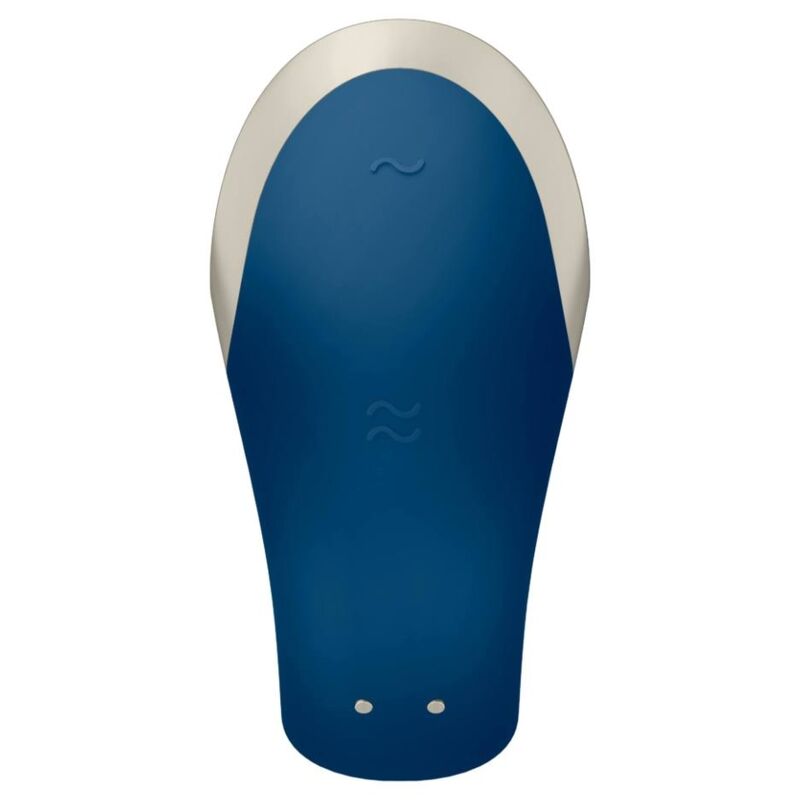 SATISFYER - DOUBLE LOVE LUXURY PARTNER VIBRATOR BLAUW