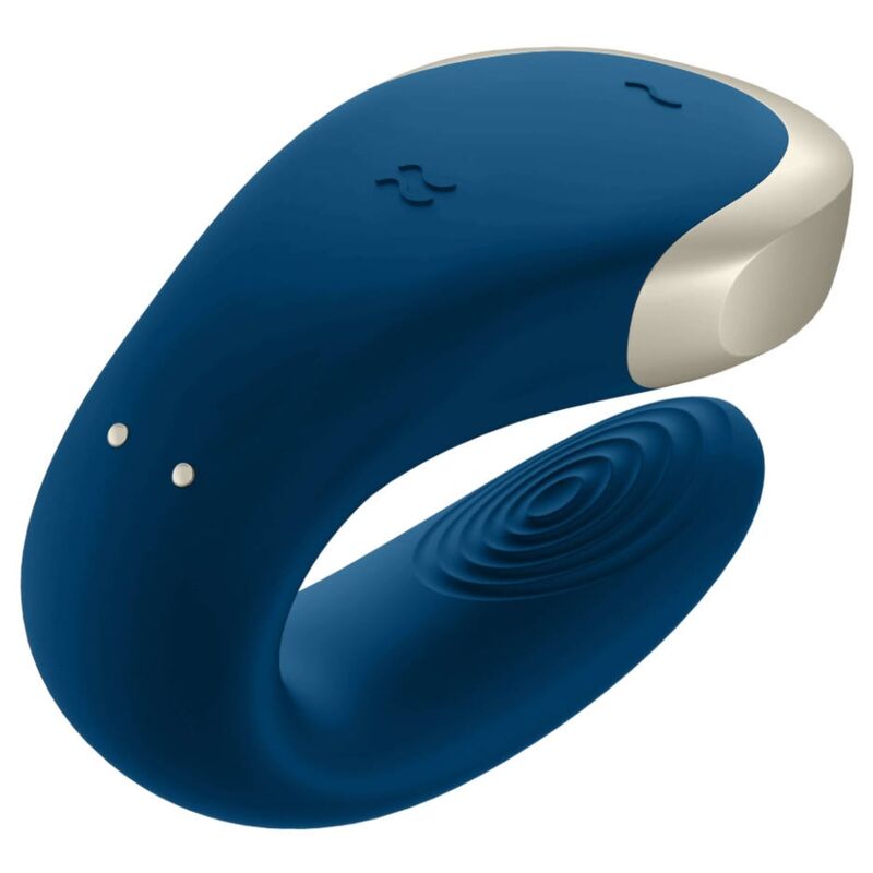 SATISFYER - DOUBLE LOVE LUXURY PARTNER VIBRATOR BLAUW
