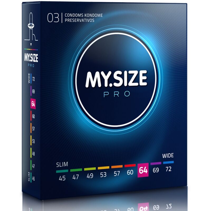 MY SIZE - PRO CONDOMS 64 MM 3 STUKS