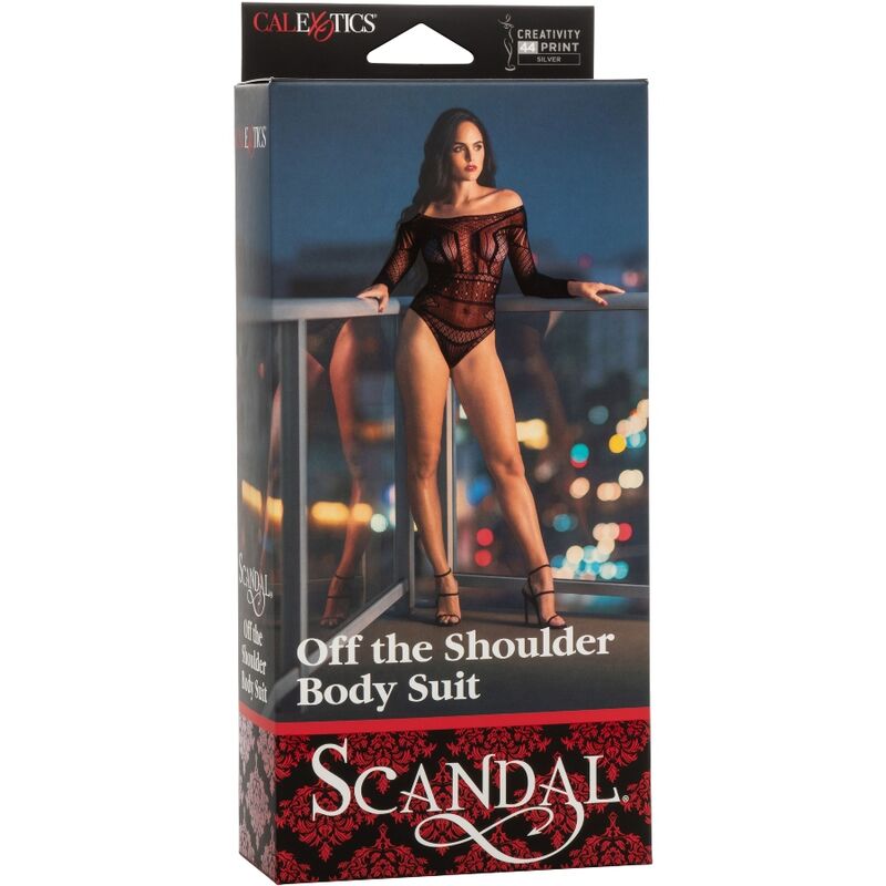 CALEXOTICS - SCANDAL SCHOUDER BODYSUIT ÉÉN MAAT