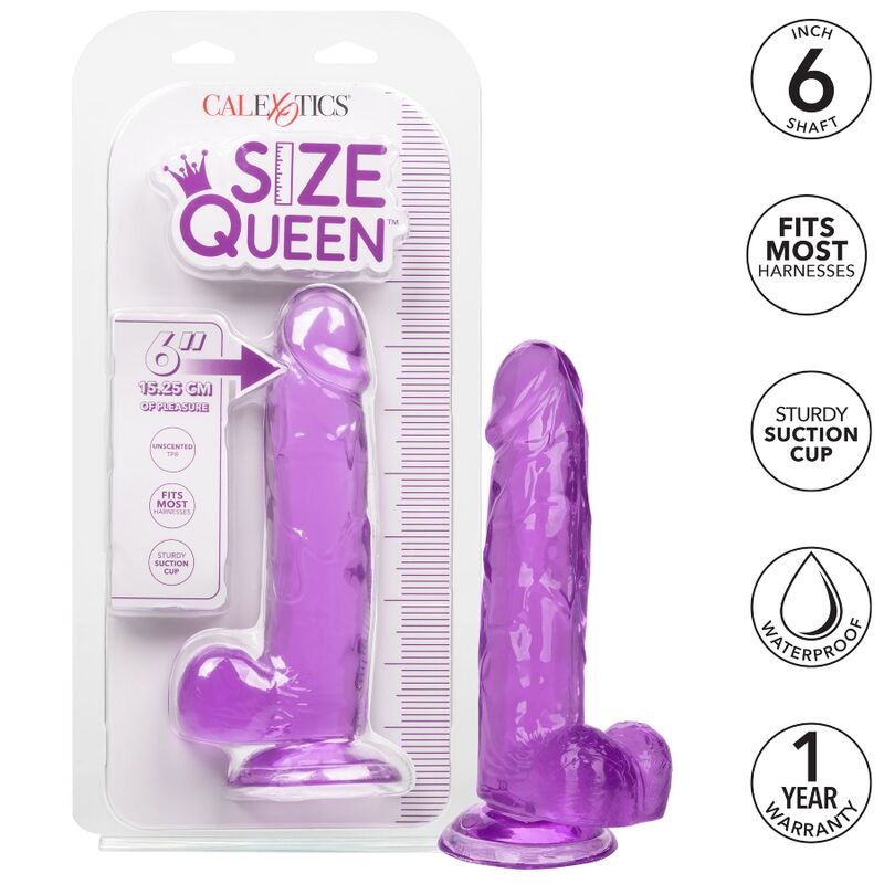 CALEXOTICS - SIZE QUEEN DILDO PAARS 15,3 CM