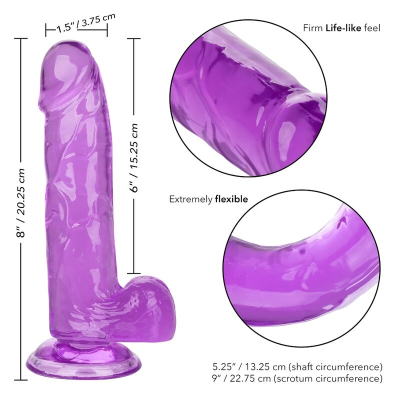 CALEXOTICS - SIZE QUEEN DILDO PAARS 15,3 CM