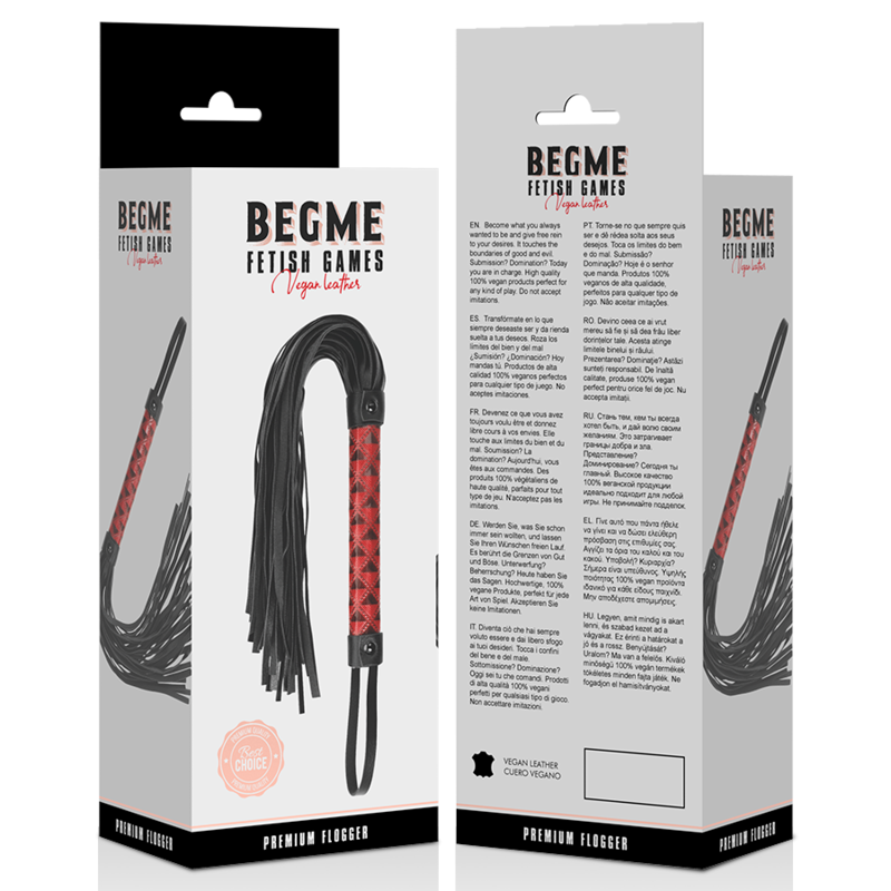 BEGME - RED EDITION VEGAN LEREN SLAGZWEEP