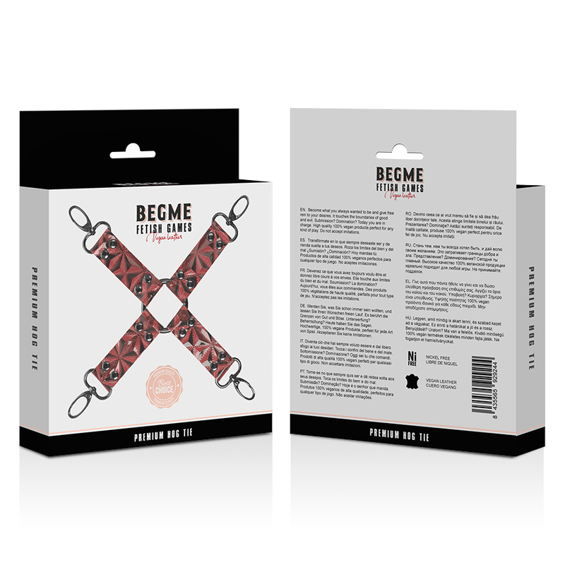BEGME - RED EDITION PREMIUM VEGAN LEREN VARKENSBAND