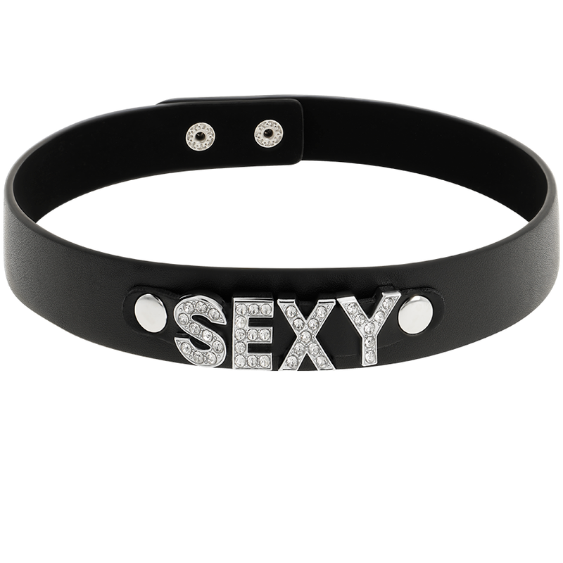 COQUETTE CHIC DESIRE - SEXY VEGAN LEREN CHOKER