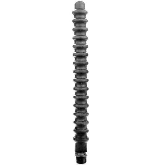 GEHEEL ZWART - MEGA RIPPLE DOUCHE ANAAL SILICONE 28,5 CM