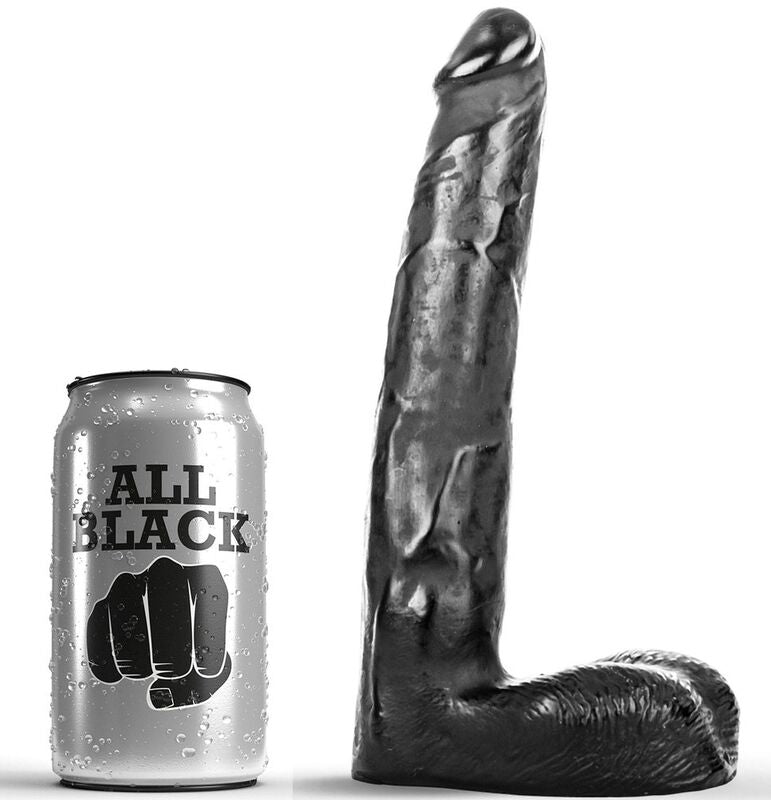 VOLLEDIG ZWART - REALISTISCHE DILDO 21 CM
