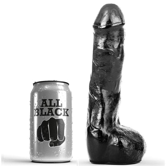 VOLLEDIG ZWART - PENIS REALISTISCH ANAAL 20 CM