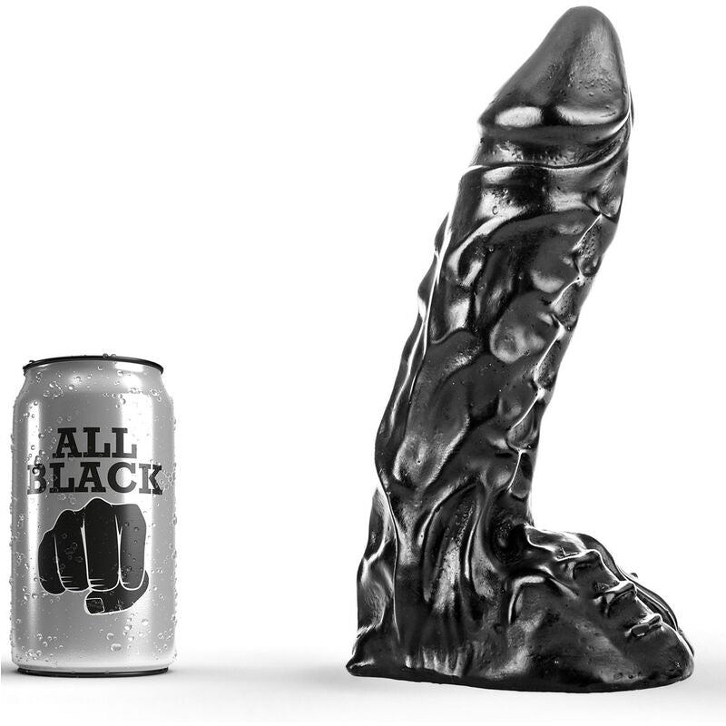 GEHEEL ZWART - DILDO 23 CM