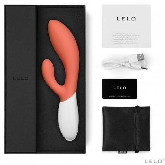 LELO - INA 3 LUXE KORAALKLEURIGE KONIJNENVIBRATOR