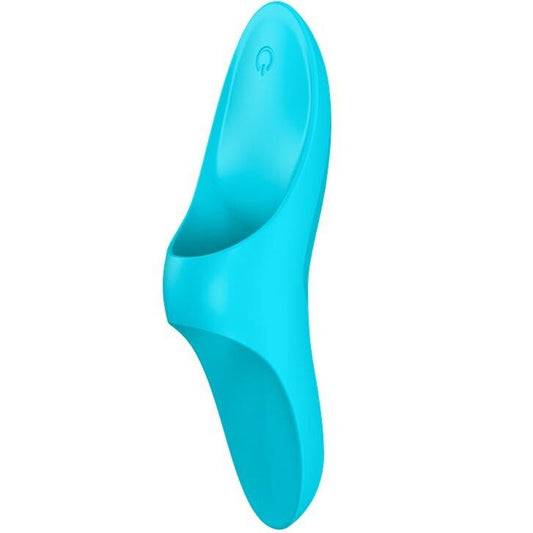 SATISFYER - TEASER FINGER VIBRATOR BLAUW LICHT