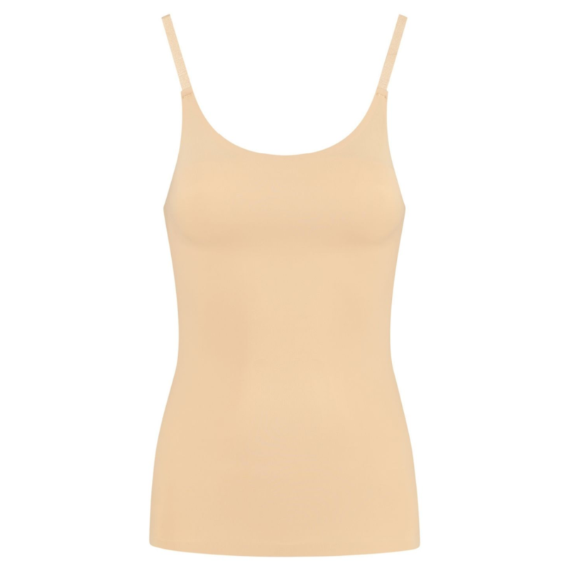 BYE-BRA - LICHT ONDERSTEUNEND T-SHIRT INVISIBLE BEIGE MAAT XL