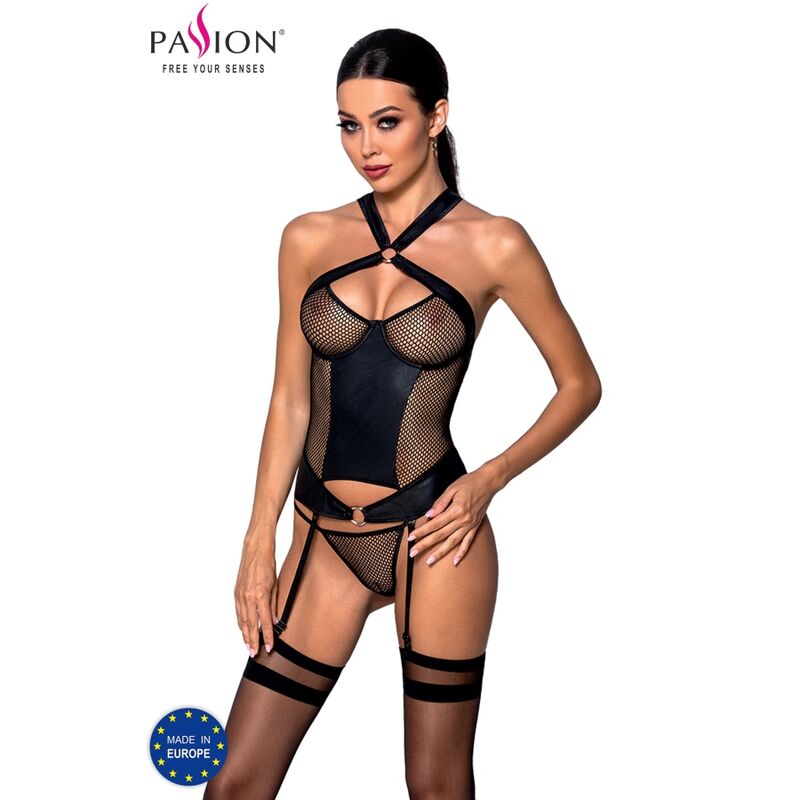 PASSION - AMANDA CORSET ECOLOGISCH LEER L/XL