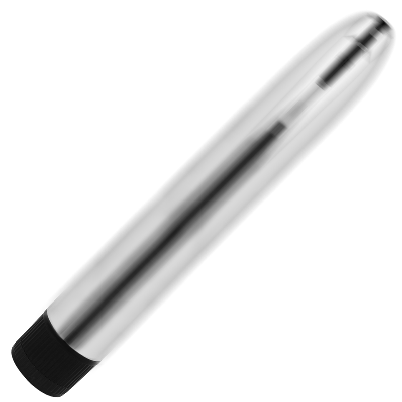 OHMAMA - KLASSIEKE ZILVEREN VIBRATOR 17,5 CM