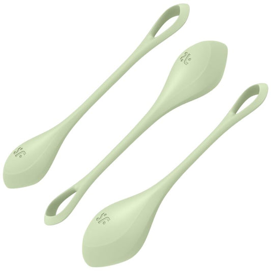 SATISFYER - YONI POWER 2 TRAINING SET GROEN