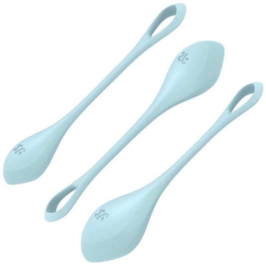 SATISFYER - YONI POWER 2 TRAINING SET BLAUW