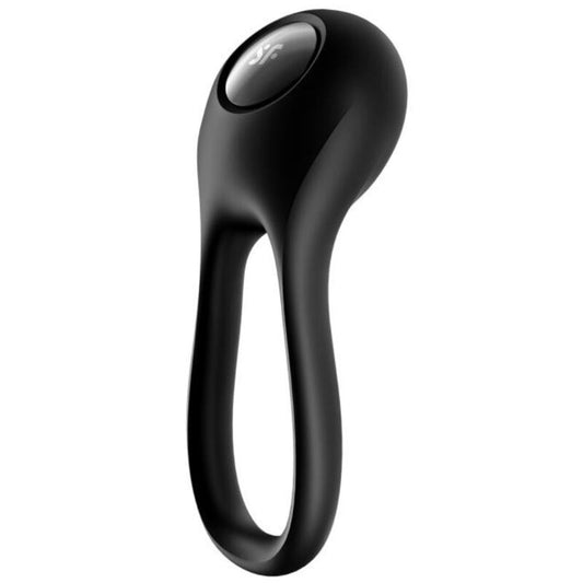 SATISFYER - MAJESTIC DUO RING VIBRATOR ZWART