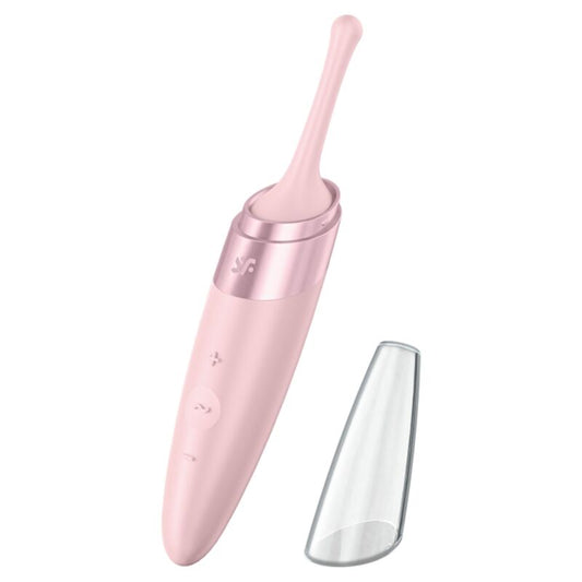 SATISFYER - TWIRLING DELIGHT CLIT TIP VIBRATOR ROZE