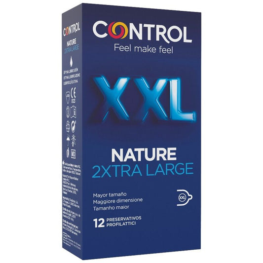 CONTROL - NATURE 2XTRA LARGE XXL CONDOMS - 12 STUKS