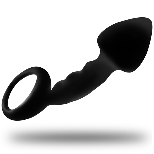 OHMAMA - GERIBBELDE ANALE PLUG MET RING