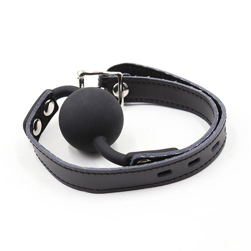 OHMAMA FETISJ - SILICONEN BALKNEVEL MET LEREN RIEM (SLOT INBEGREPEN)