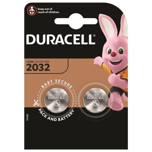 DURACELL - KNOPCEL BATTERIJ LITHIUM CR2032 3V 2 STUKS