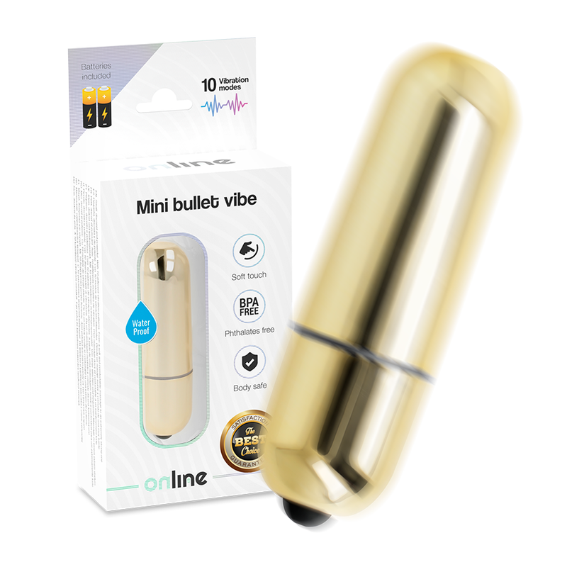 ONLINE - MINI KOGELVIBRATOR GOUDEN
