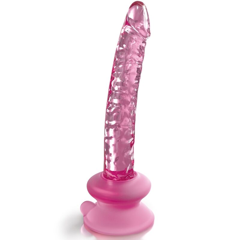 ICICLES - N. 86 GLAZEN DILDO MET ZUIGNAP
