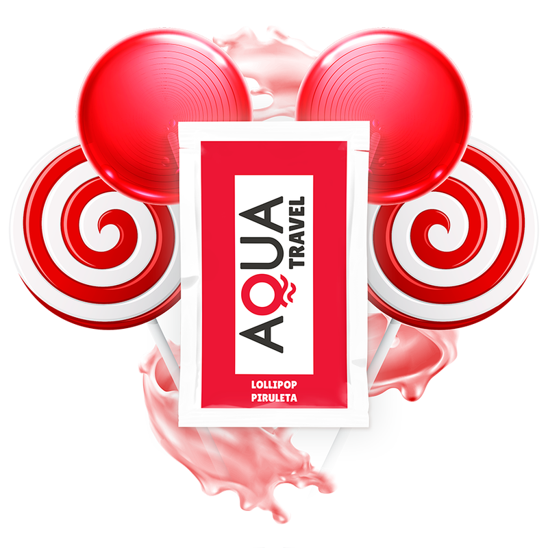 AQUA TRAVEL - LICKY WATERGEL GLIJMIDDEL MET SNOEPSMAAK 6 ML