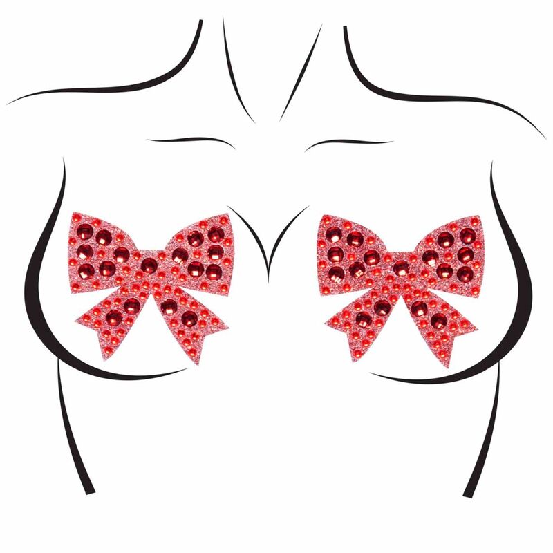 LEG AVENUE - STRIKKEN NIPPLE COVERS ONE SIZE