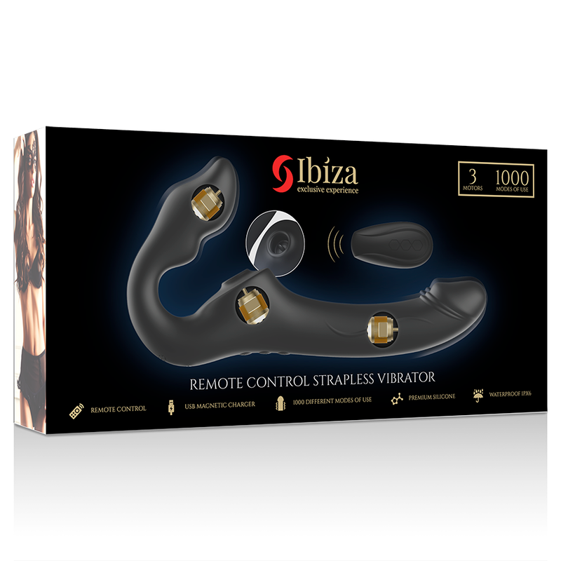IBIZA - AFSTANDSBEDIENDE STRAALVIBRATOR 3 MOTOREN 1000 COMBINATIES.