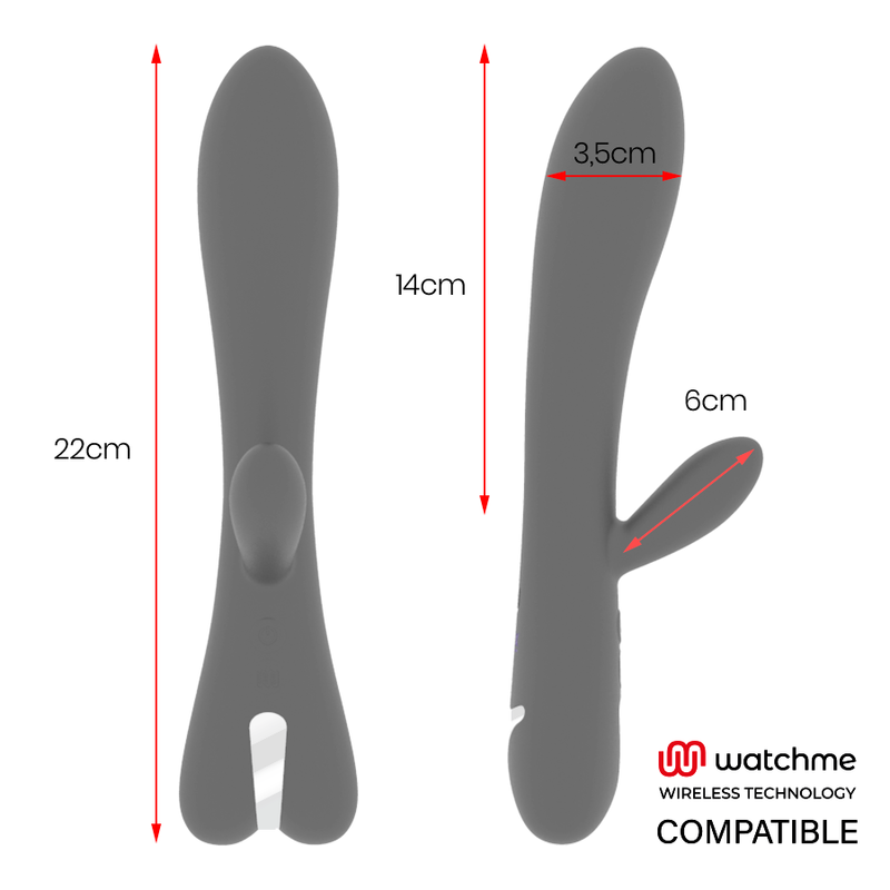 BRILLY GLAM - ERIK VIBRATOR + WATCHME AFSTANDSBEDIENING