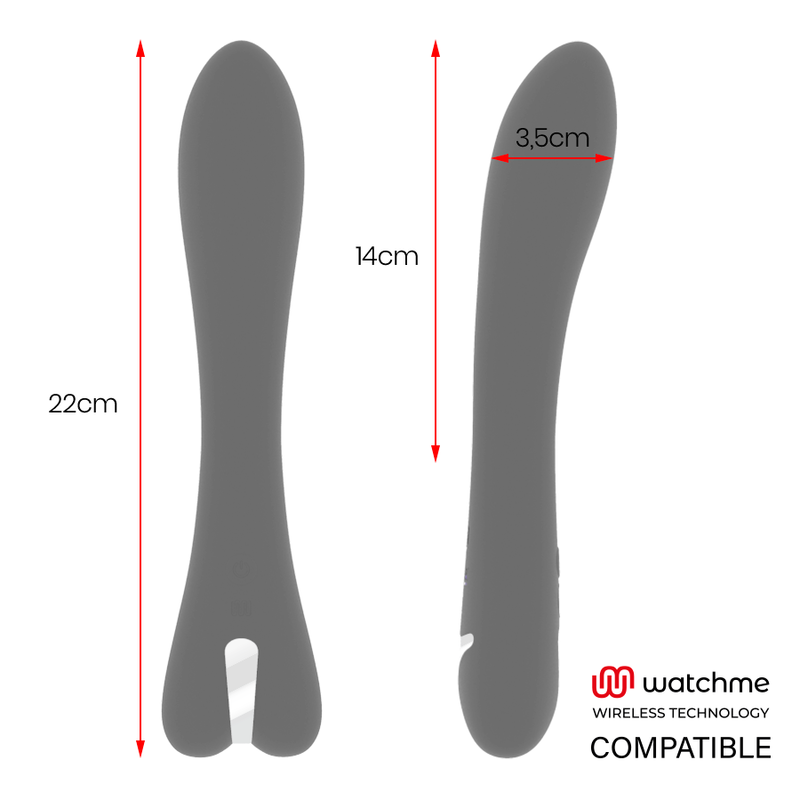 BRILLY GLAM - RYAN VIBRATOR + WATCHME AFSTANDSBEDIENING