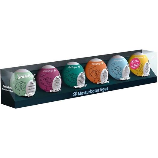 SATISFYER - MASTURBATOR EGG 6 STUKS SET