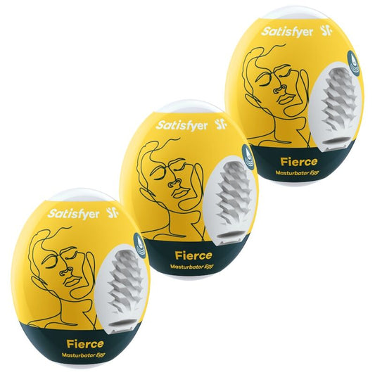SATISFYER - 3 MASTURBATOR EGG FIERCE