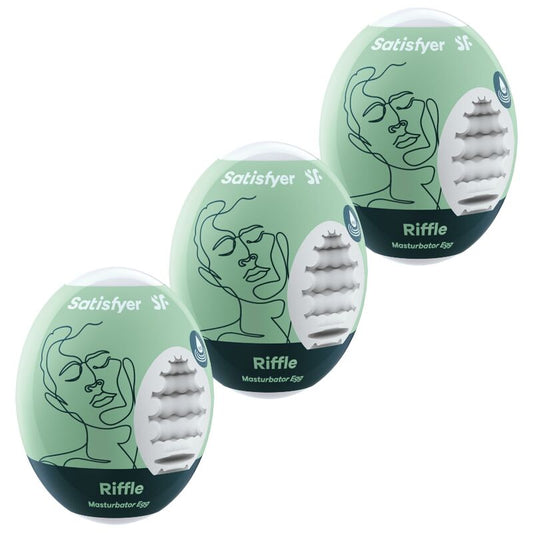 SATISFYER - 3 MASTURBATOR EGG's RIFFLE